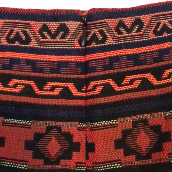 NWT tribal western boho mini skirt vintage looking - Picture 5 of 7